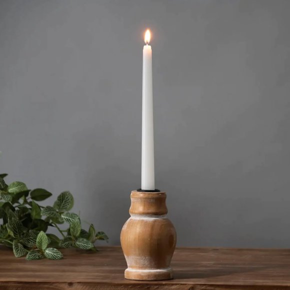 2 Piece Set Taper Holder & Candle - Picture 1 of 5